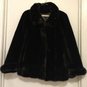 Faux fur coat